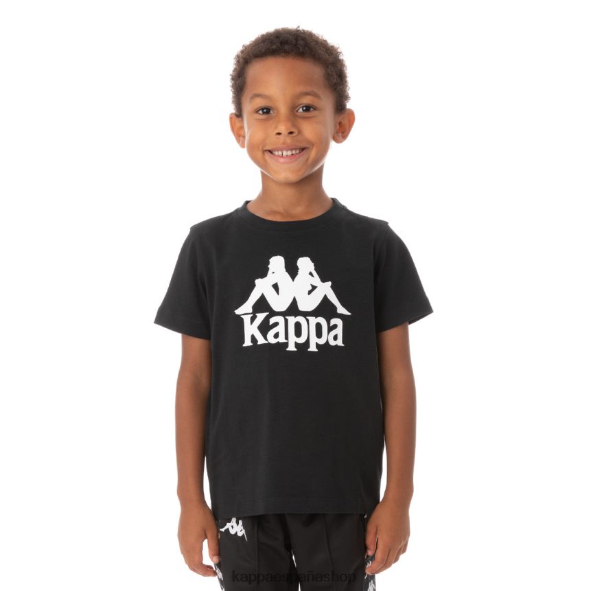 Kappa niños camiseta estessi niños auténtica negro 4P8JZR669