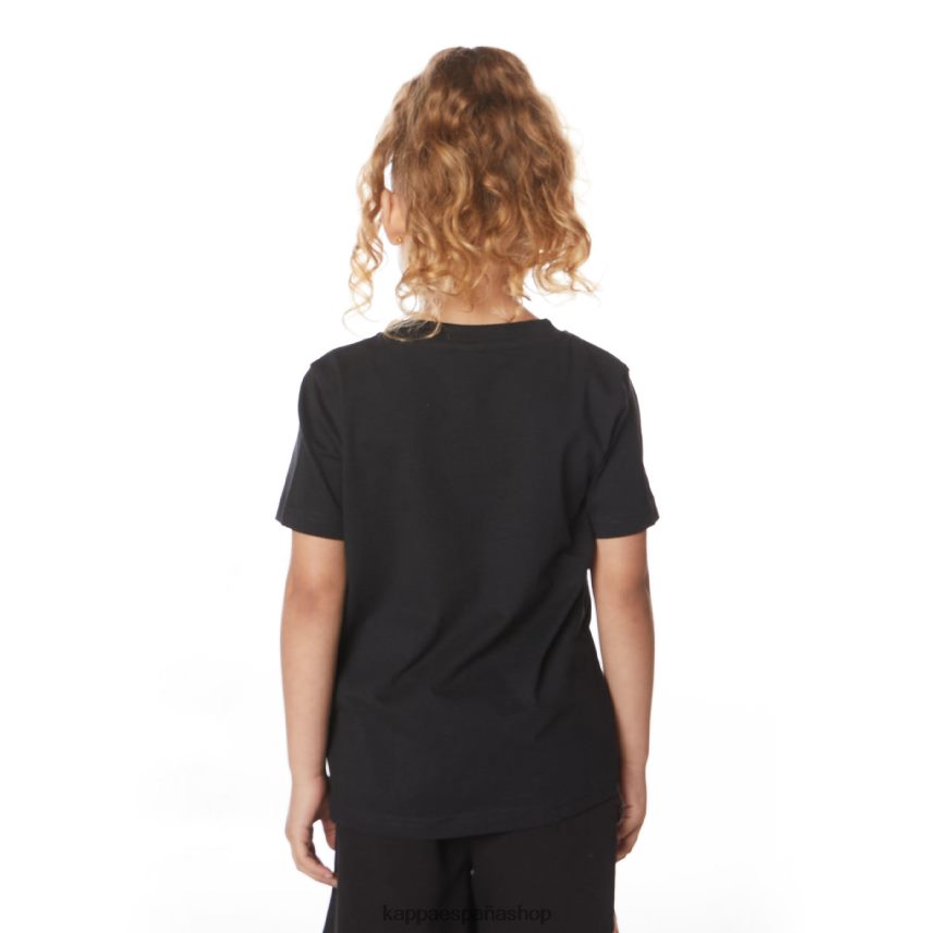 Kappa niños camiseta estessi niños auténtica negro azabache 4P8JZR651