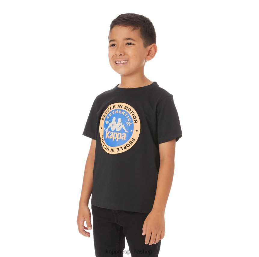 Kappa niños camiseta franker autentica niños negro 4P8JZR773