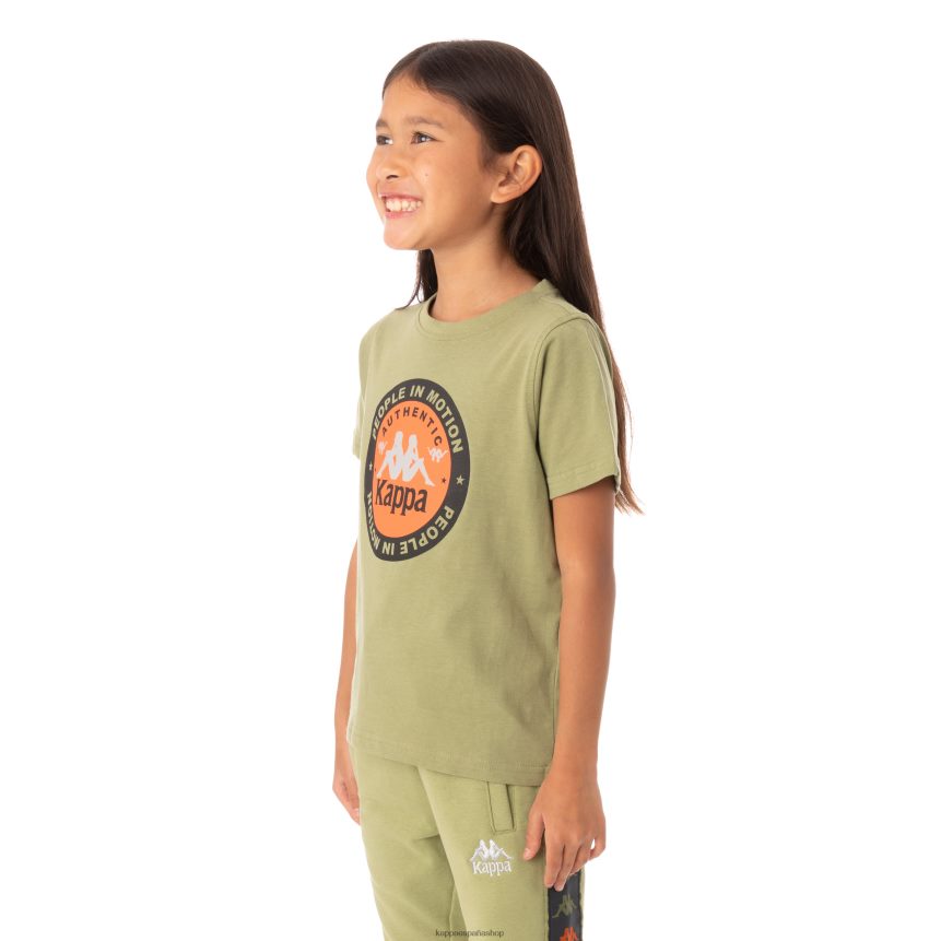 Kappa niños camiseta franker autentica niños salvia verde 4P8JZR772