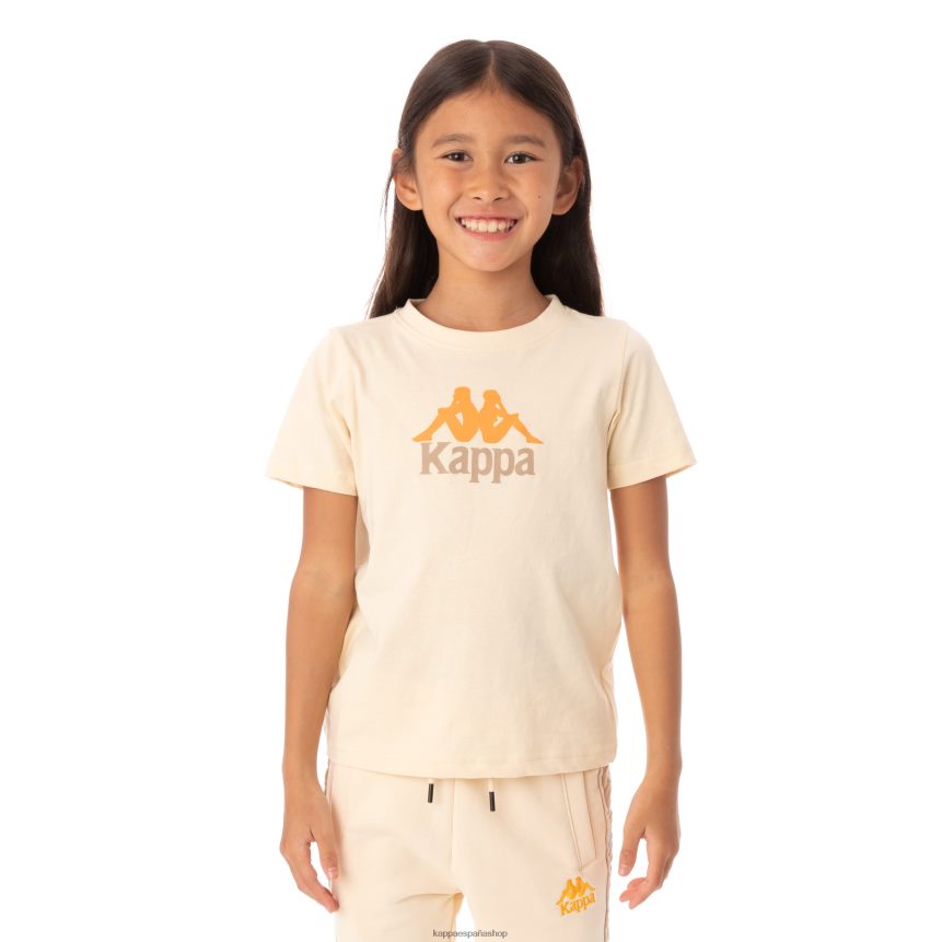 Kappa niños camiseta molongio auténtica para niños beige 4P8JZR781