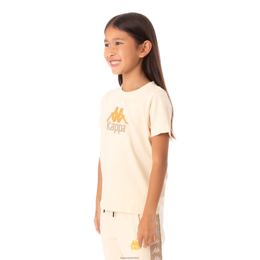 Kappa niños camiseta molongio auténtica para niños beige 4P8JZR781