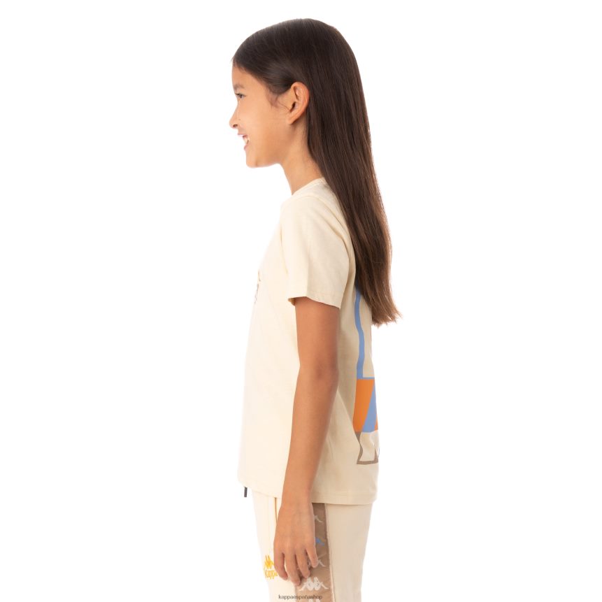 Kappa niños camiseta molongio auténtica para niños beige 4P8JZR781