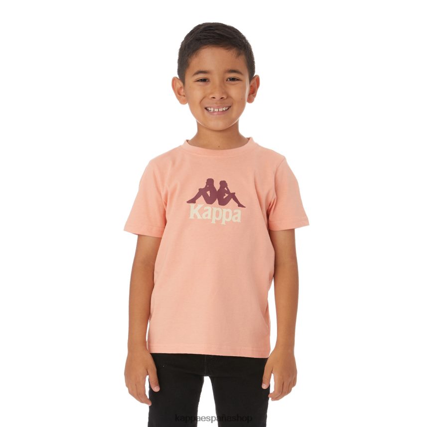 Kappa niños camiseta molongio auténtica para niños coral rosa 4P8JZR775