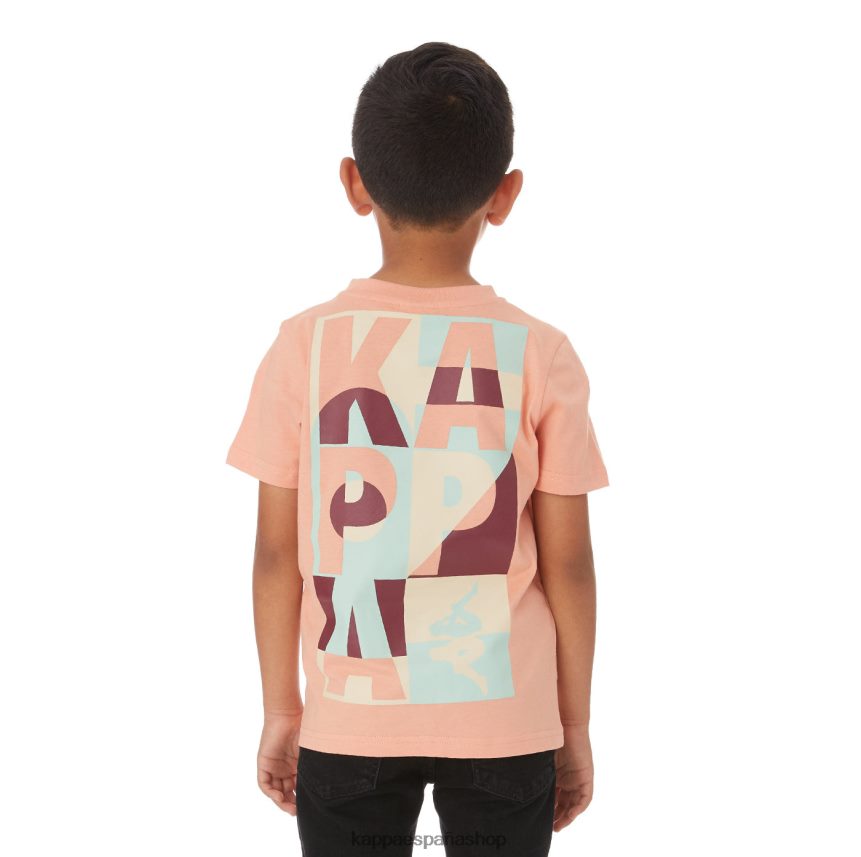 Kappa niños camiseta molongio auténtica para niños coral rosa 4P8JZR775