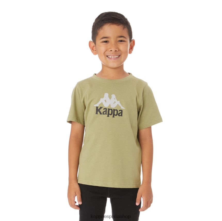 Kappa niños camiseta molongio auténtica para niños salvia verde 4P8JZR774