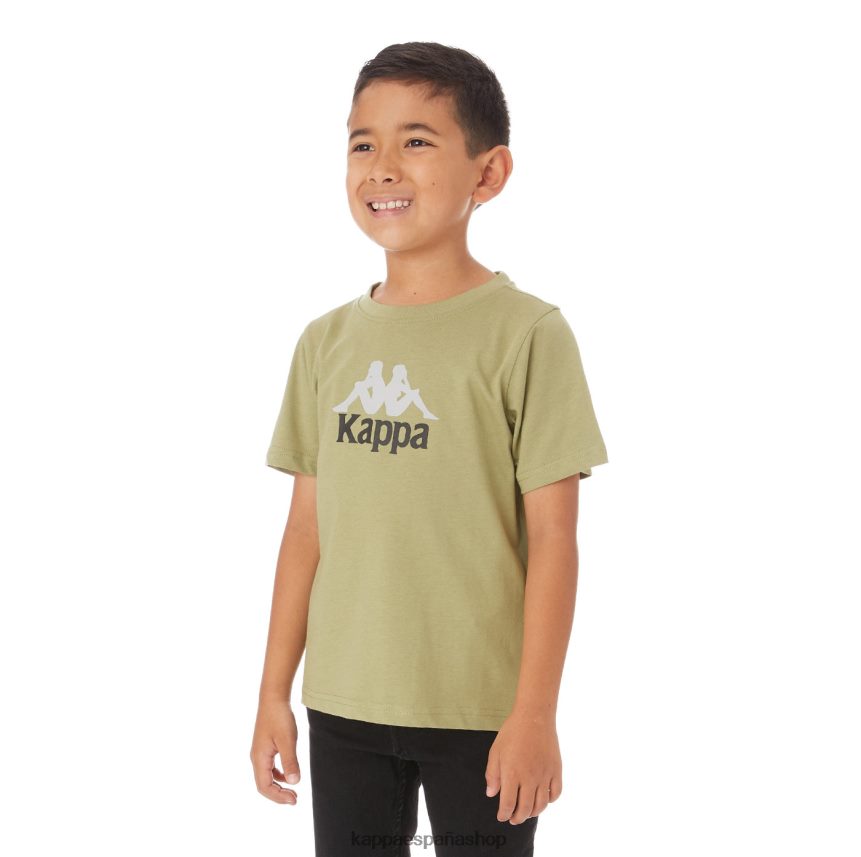 Kappa niños camiseta molongio auténtica para niños salvia verde 4P8JZR774