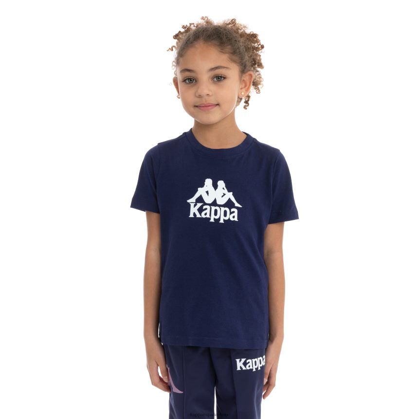 Kappa niños camiseta molongio auténtica para niños violeta azul marino 4P8JZR720