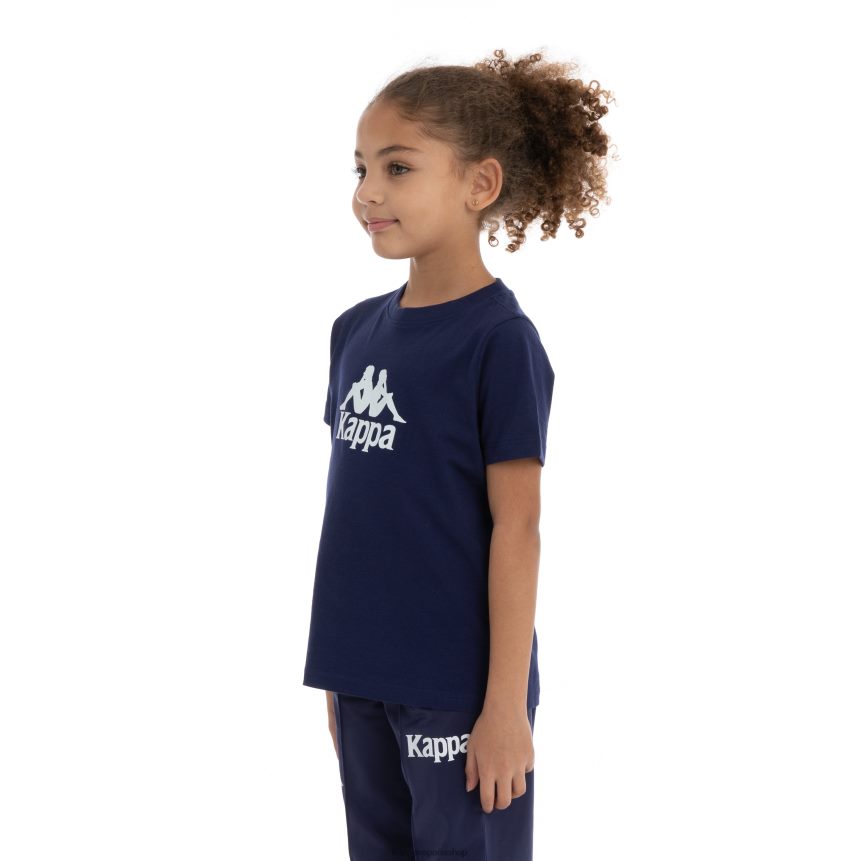 Kappa niños camiseta molongio auténtica para niños violeta azul marino 4P8JZR720