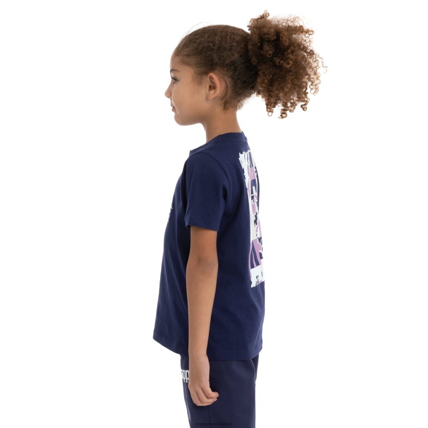 Kappa niños camiseta molongio auténtica para niños violeta azul marino 4P8JZR720