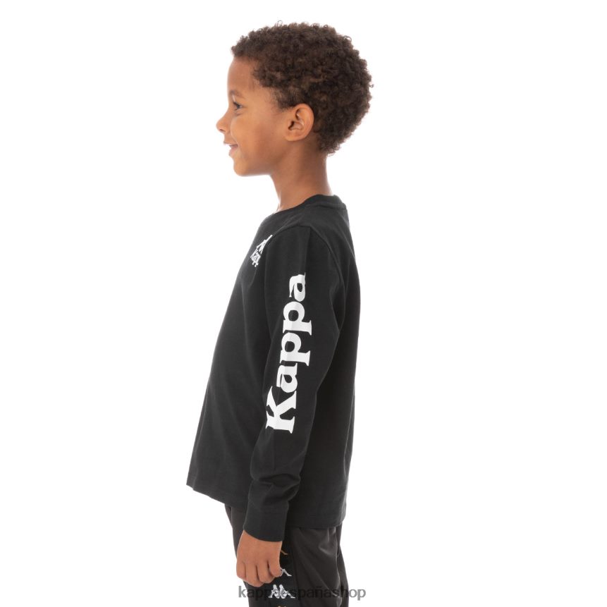 Kappa niños camiseta niño autentica ruiz 2 humo negro 4P8JZR760