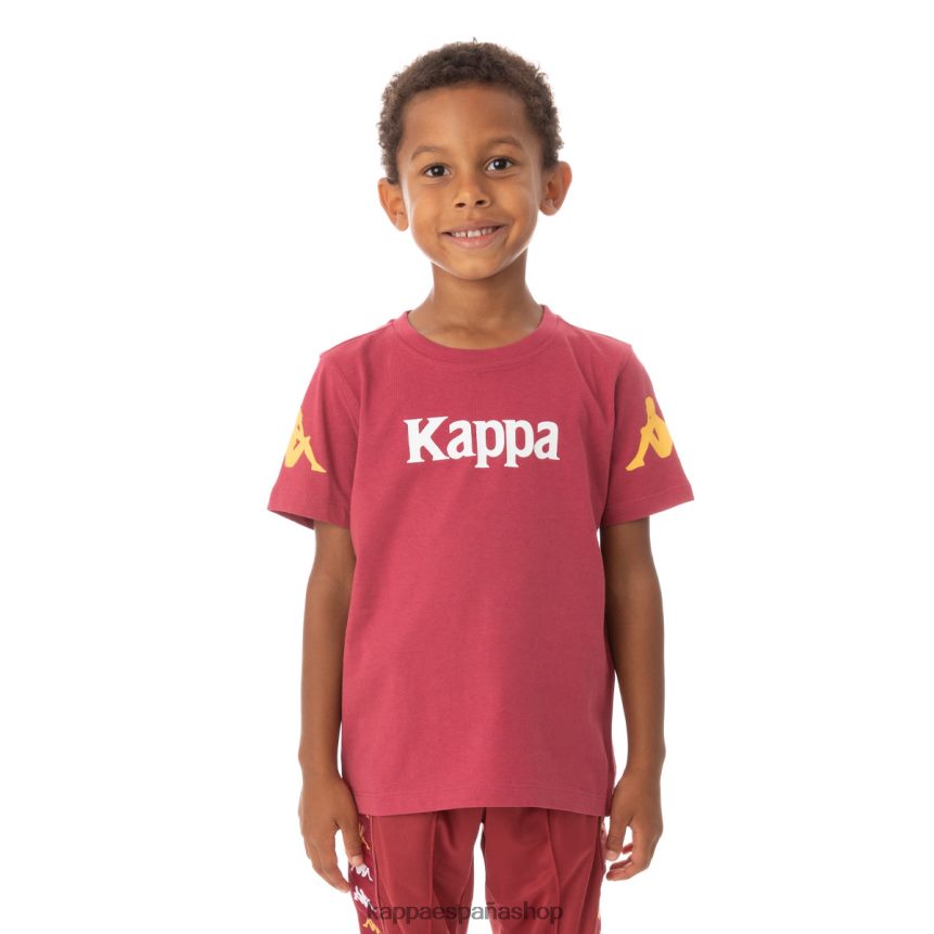 Kappa niños camiseta paroo auténtica para niños borgoña 4P8JZR757