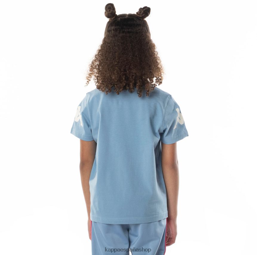 Kappa niños camiseta paroo auténtica para niños rosa azul claro 4P8JZR688