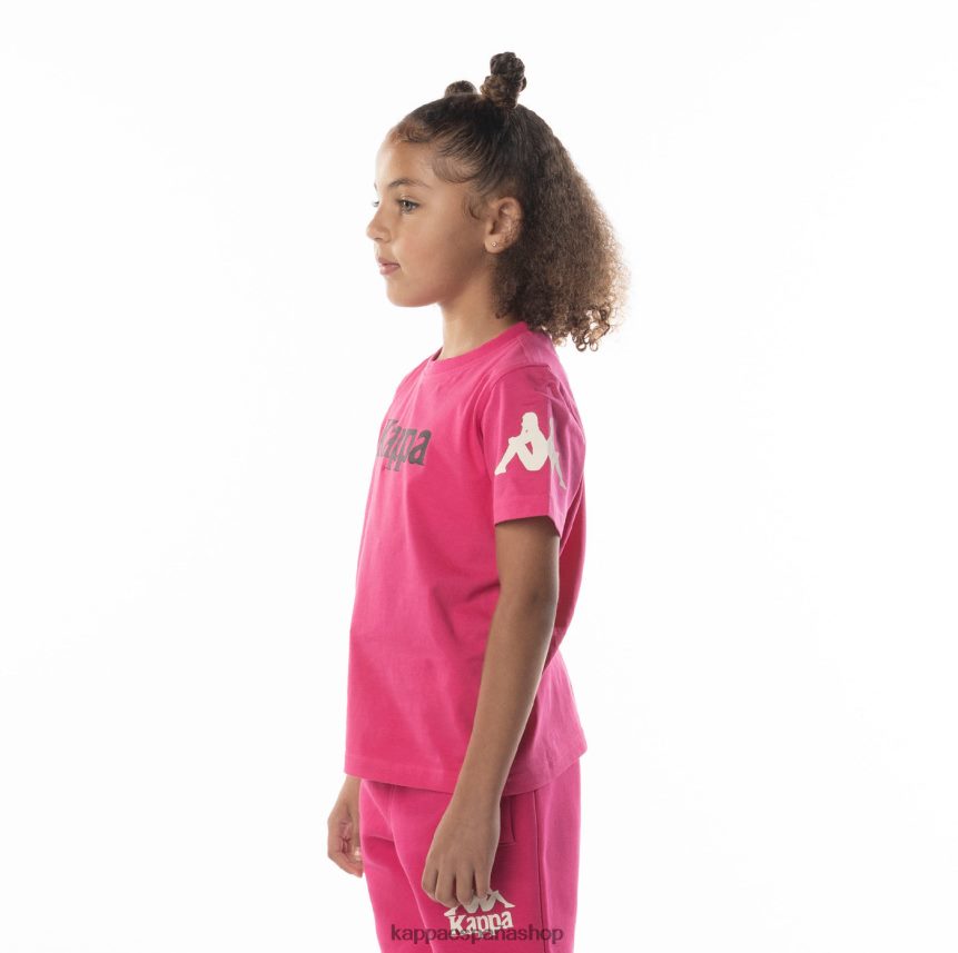 Kappa niños camiseta paroo auténtica para niños rosa negro 4P8JZR689