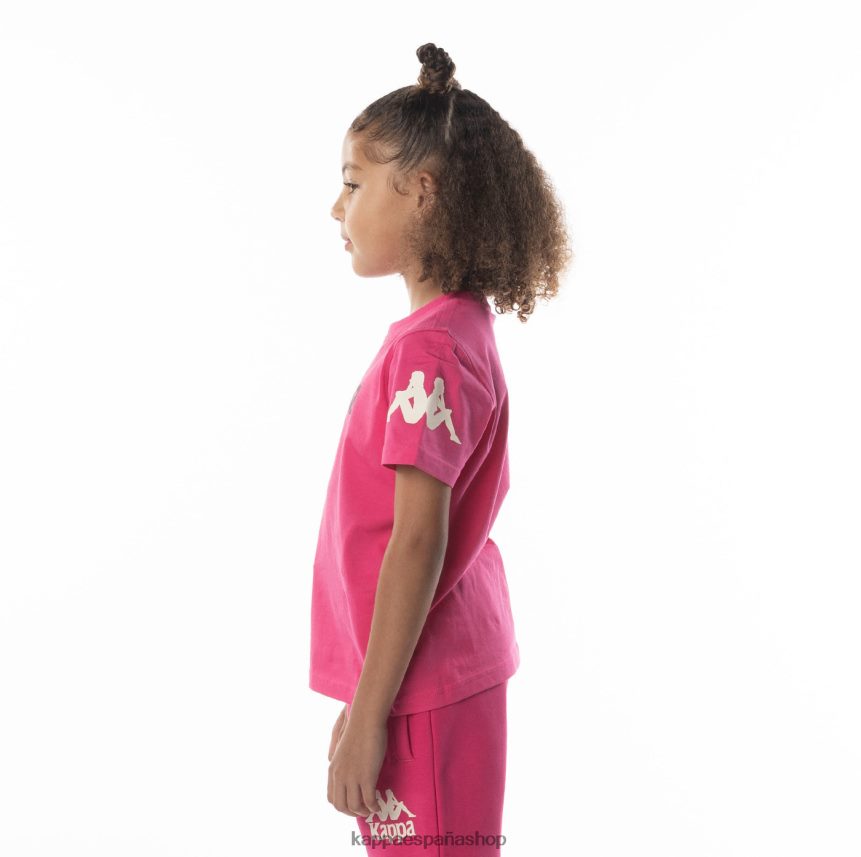Kappa niños camiseta paroo auténtica para niños rosa negro 4P8JZR689