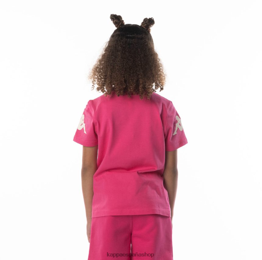 Kappa niños camiseta paroo auténtica para niños rosa negro 4P8JZR689