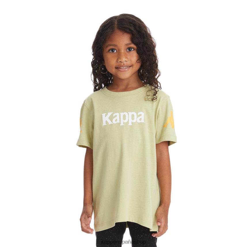 Kappa niños camiseta paroo auténtica para niños salvia verde 4P8JZR740