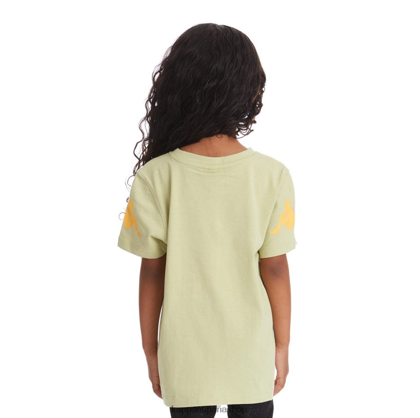 Kappa niños camiseta paroo auténtica para niños salvia verde 4P8JZR740