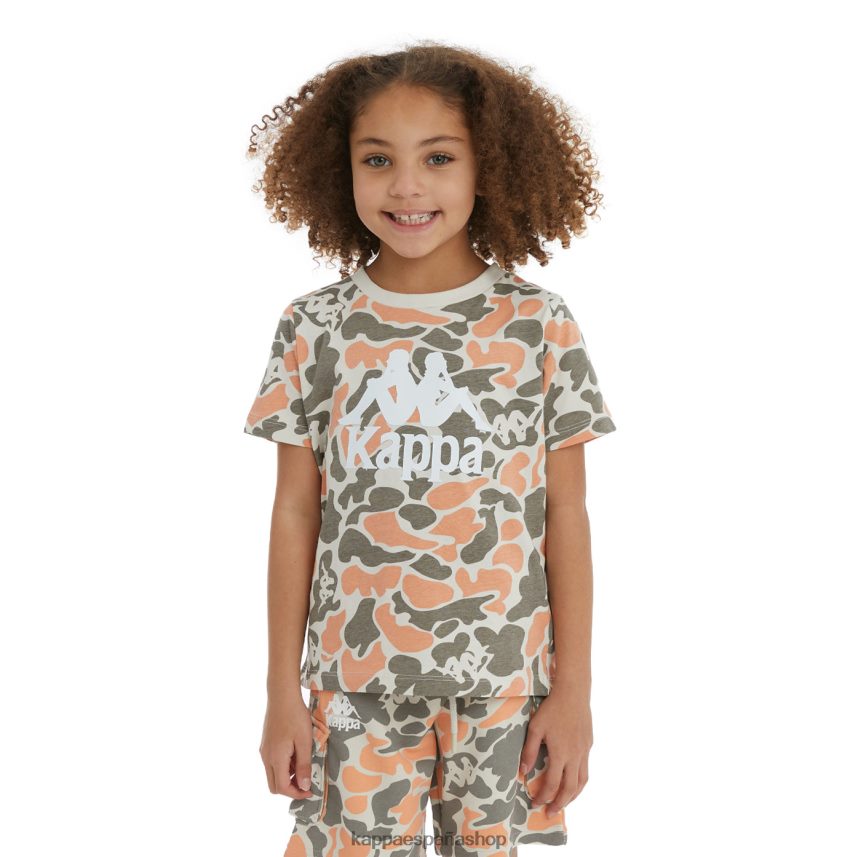 Kappa niños camiseta pyllo auténtica para niños durazno 4P8JZR722