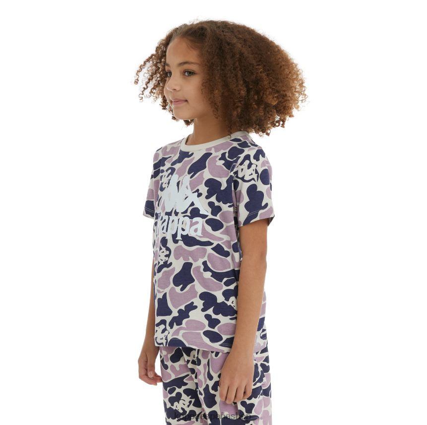 Kappa niños camiseta pyllo auténtica para niños violeta azul marino 4P8JZR723