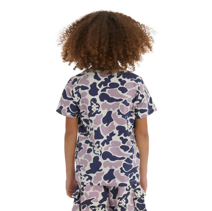 Kappa niños camiseta pyllo auténtica para niños violeta azul marino 4P8JZR723