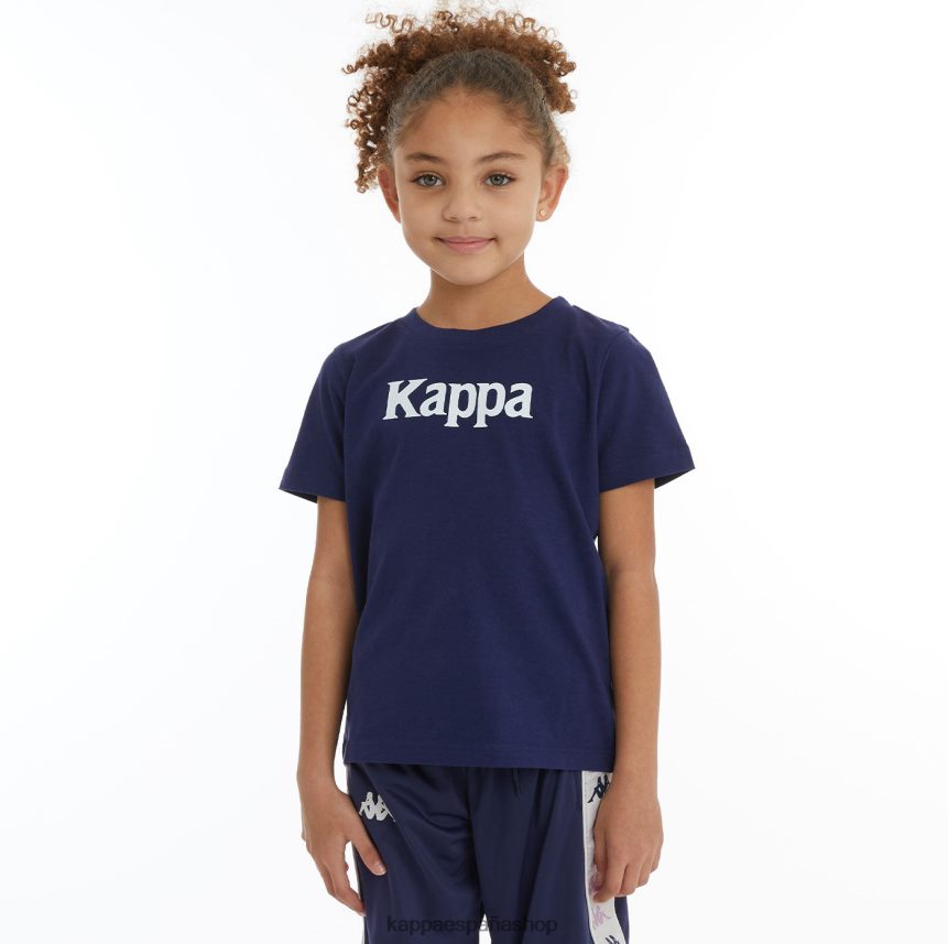 Kappa niños camiseta runis autentica para niños blanco marino 4P8JZR728