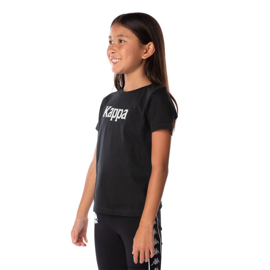 Kappa niños camiseta runis autentica para niños humo negro 4P8JZR666