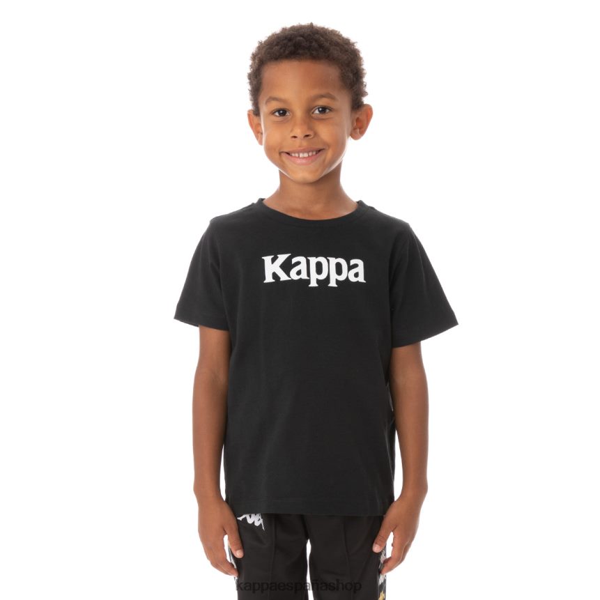 Kappa niños camiseta runis autentica para niños humo negro 4P8JZR759