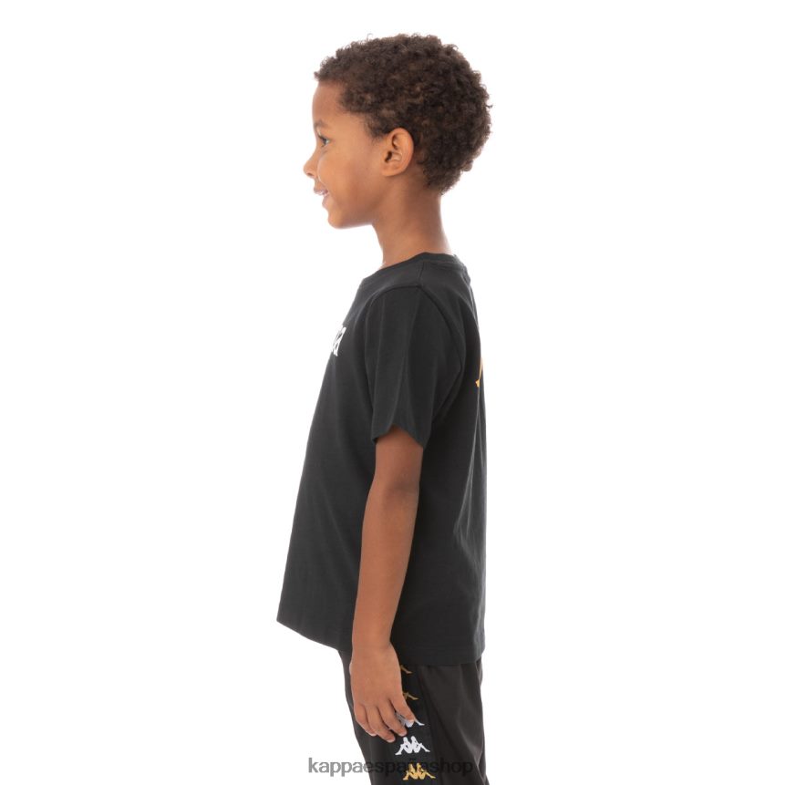 Kappa niños camiseta runis autentica para niños humo negro 4P8JZR759