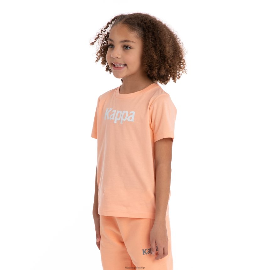 Kappa niños camiseta runis autentica para niños melocotón blanco 4P8JZR727