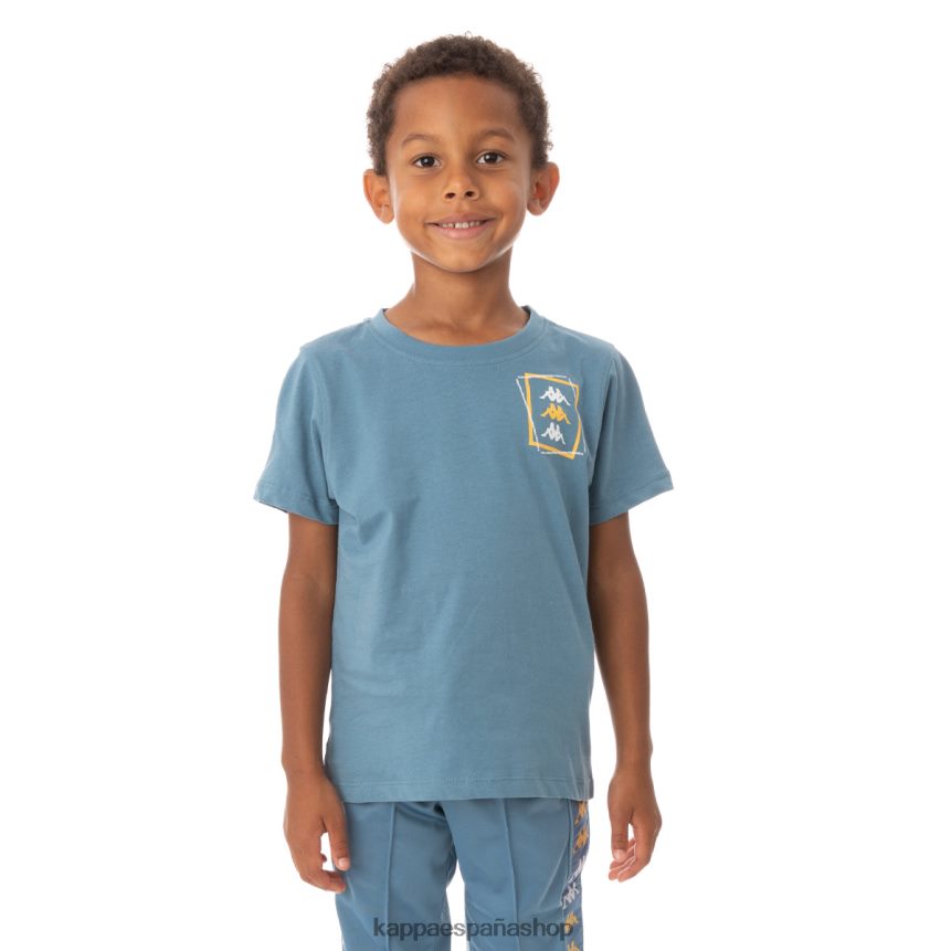 Kappa niños camiseta vlado auténtica para niños azul claro 4P8JZR753