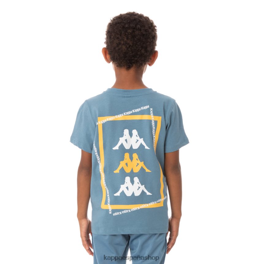 Kappa niños camiseta vlado auténtica para niños azul claro 4P8JZR753