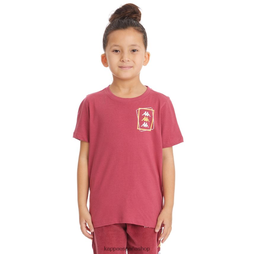 Kappa niños camiseta vlado auténtica para niños borgoña 4P8JZR754