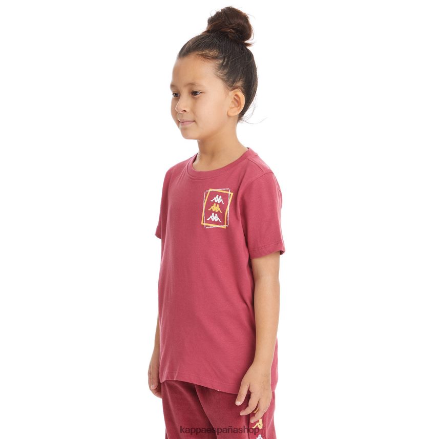 Kappa niños camiseta vlado auténtica para niños borgoña 4P8JZR754