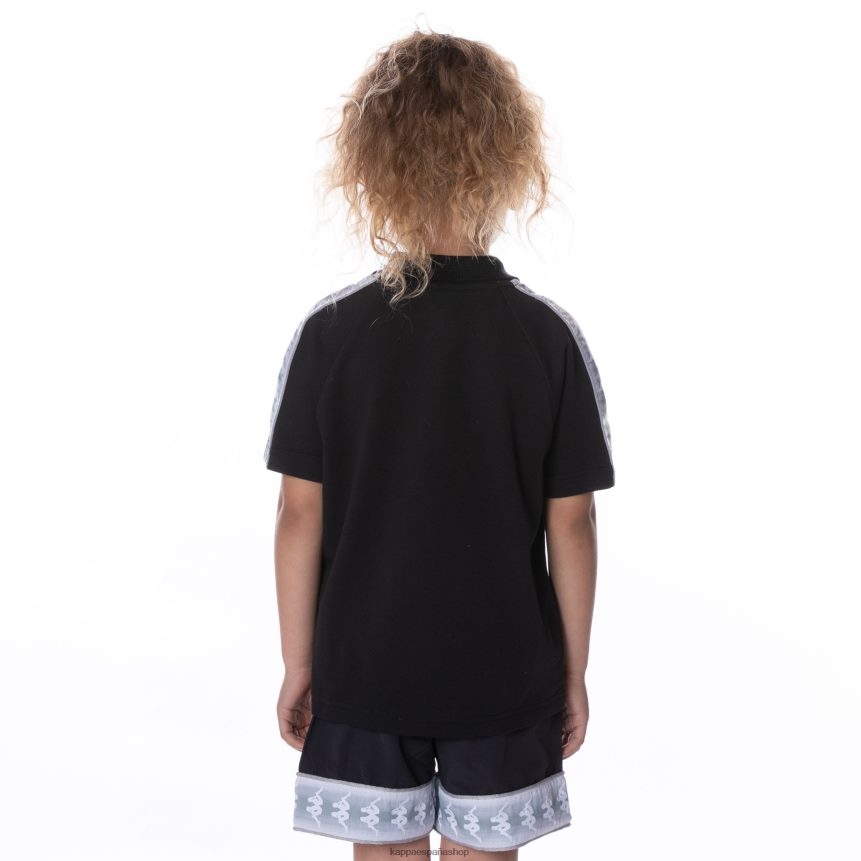 Kappa niños polo 222 banda calgar niño negro azabache 4P8JZR653