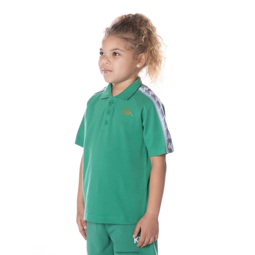 Kappa niños polo 222 banda calgar niño verde 4P8JZR652