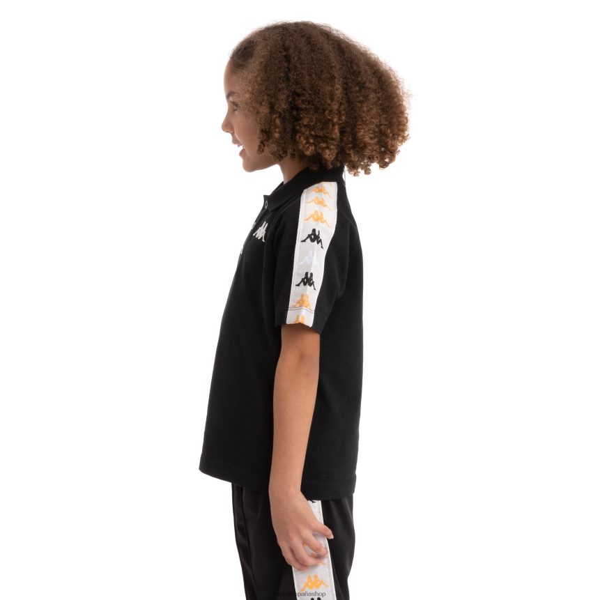Kappa niños polo 222 banda calsi 2 niños humo negro 4P8JZR734