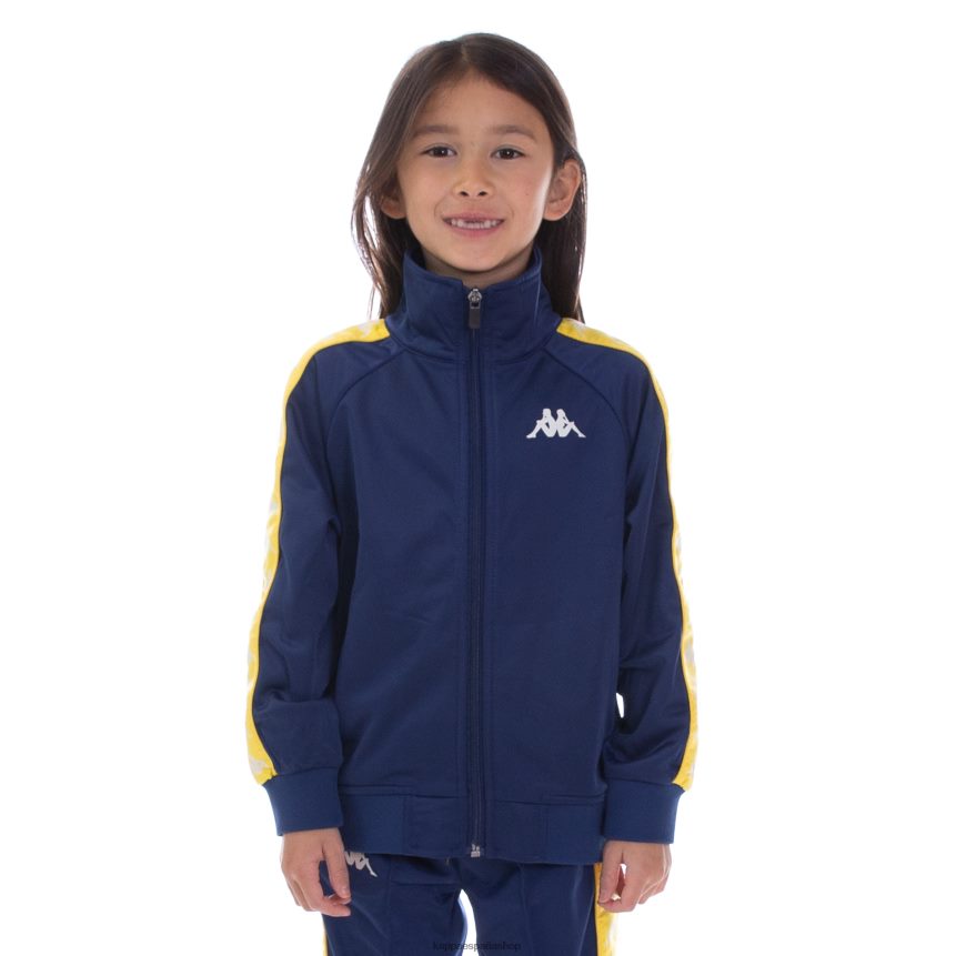 Kappa niños chaqueta deportiva 222 banda anniston para niños amarillo azul blanco 4P8JZR451