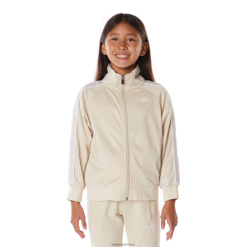 Kappa niños chaqueta deportiva 222 banda anniston para niños blanco beige 4P8JZR406