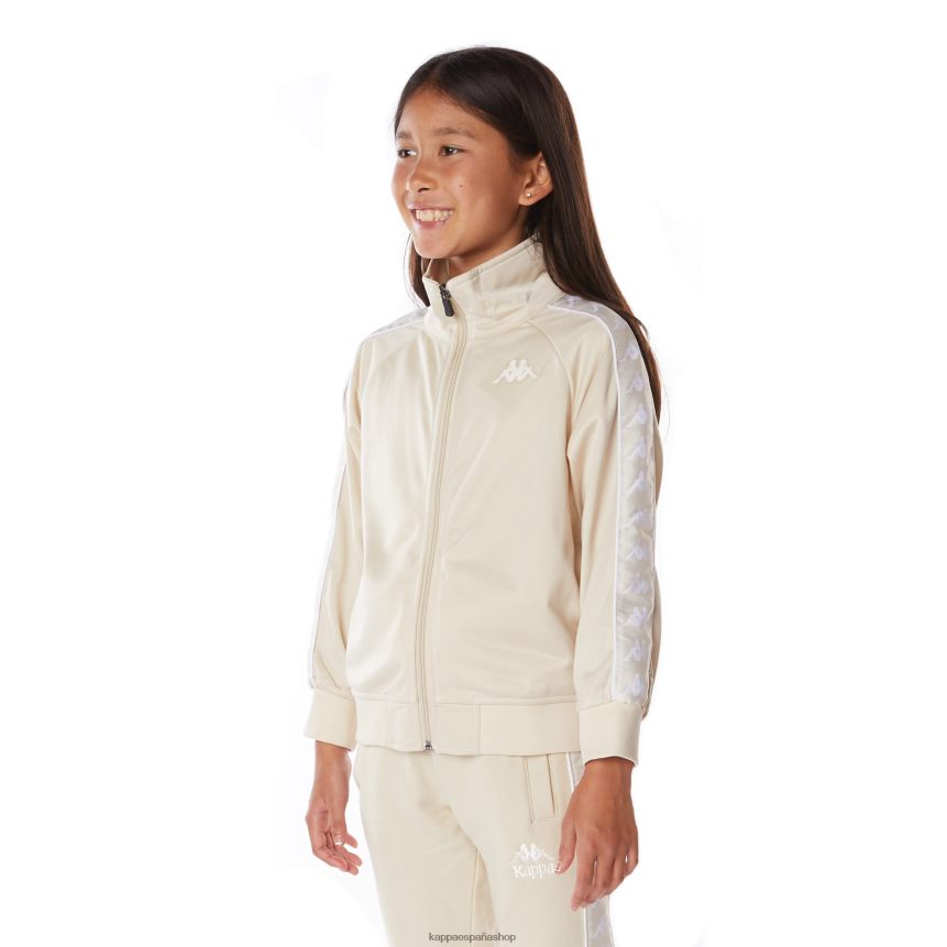Kappa niños chaqueta deportiva 222 banda anniston para niños blanco beige 4P8JZR406