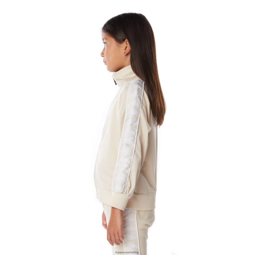 Kappa niños chaqueta deportiva 222 banda anniston para niños blanco beige 4P8JZR406