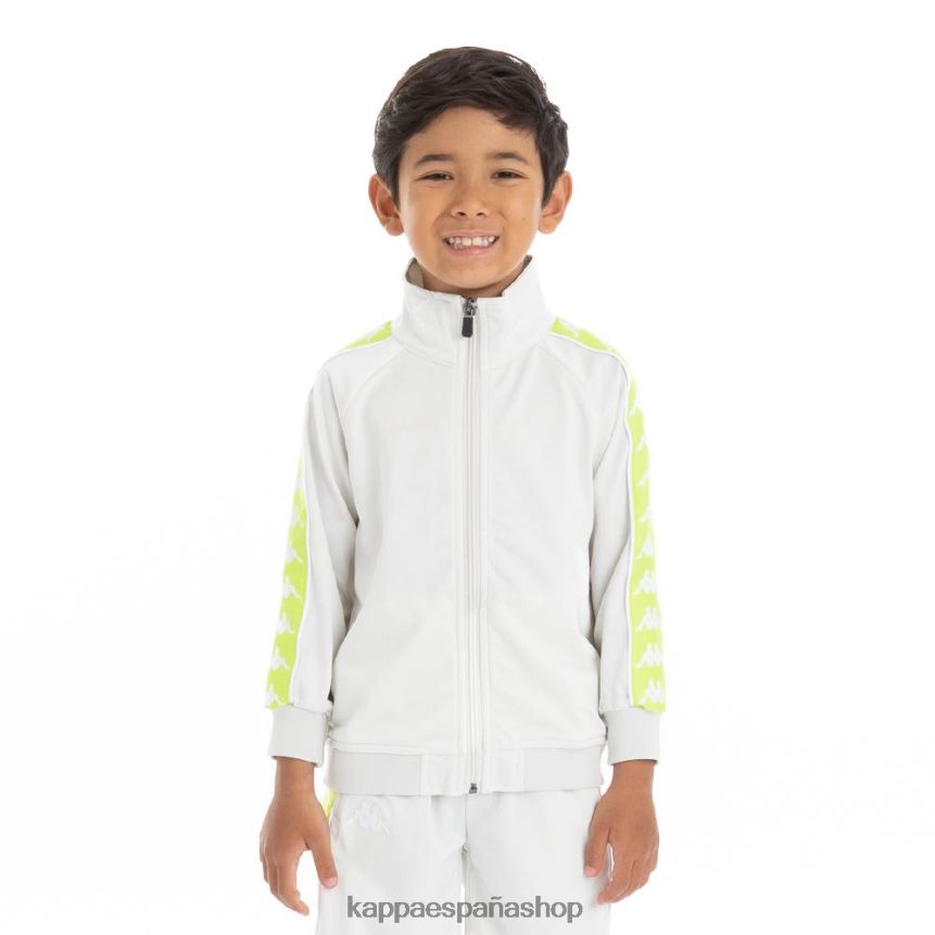 Kappa niños chaqueta deportiva 222 banda anniston para niños gris vapor verde lima 4P8JZR450