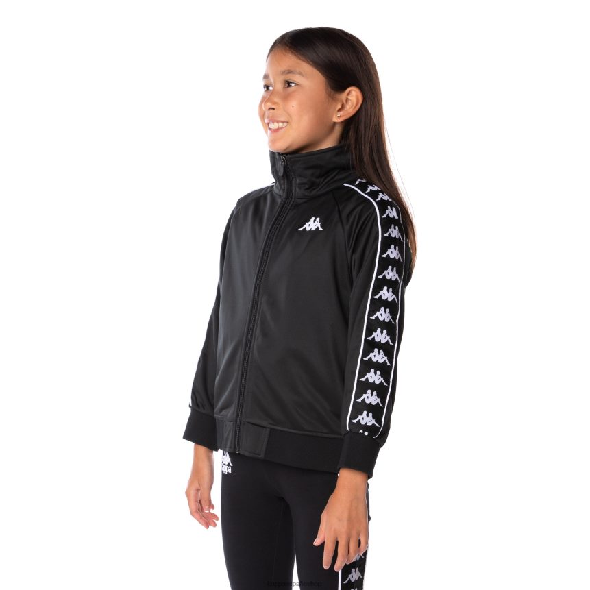 Kappa niños chaqueta deportiva 222 banda anniston para niños negro Negro 4P8JZR452