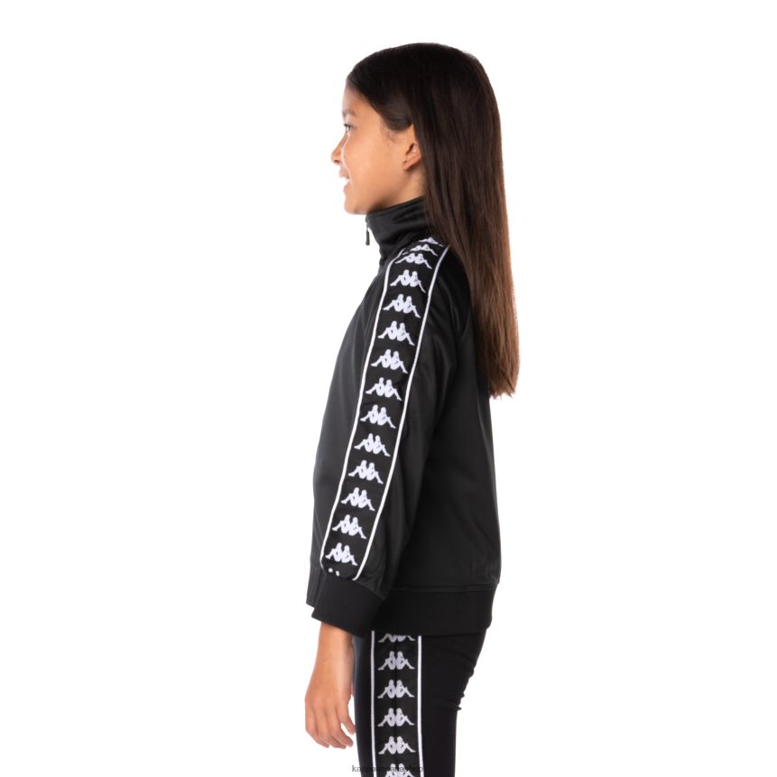 Kappa niños chaqueta deportiva 222 banda anniston para niños negro Negro 4P8JZR452