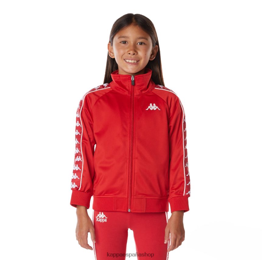 Kappa niños chaqueta deportiva 222 banda anniston para niños rojo blanco 4P8JZR407