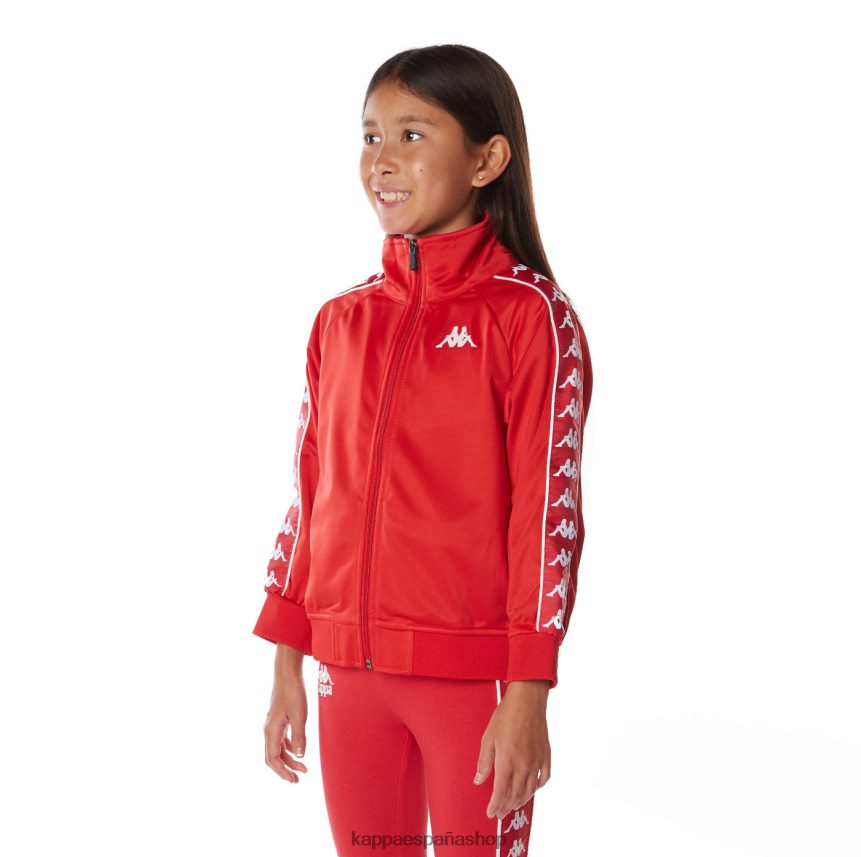 Kappa niños chaqueta deportiva 222 banda anniston para niños rojo blanco 4P8JZR407