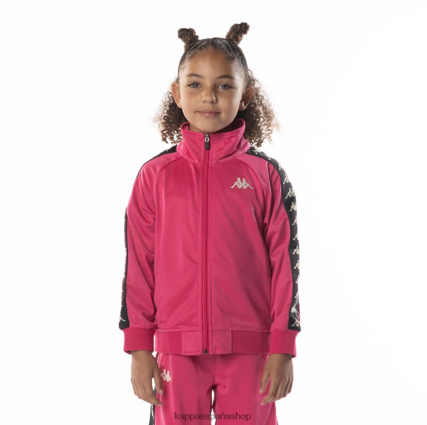 Kappa niños chaqueta deportiva 222 banda anniston para niños rosa negro 4P8JZR412