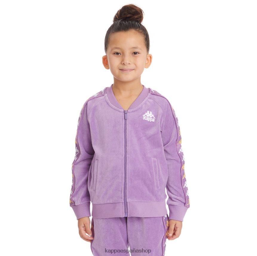 Kappa niños chaqueta deportiva 222 banda benettin para niños lavanda violeta 4P8JZR429