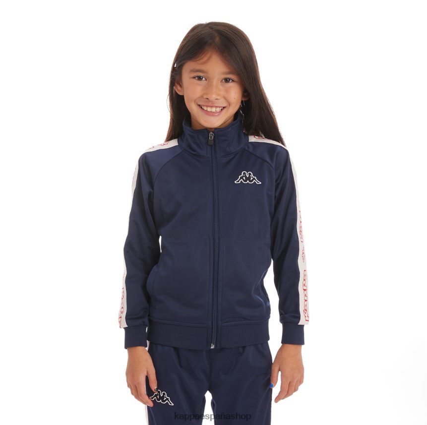 Kappa niños chaqueta deportiva artem 2 con cinta del logo para niños oscuro 4P8JZR434
