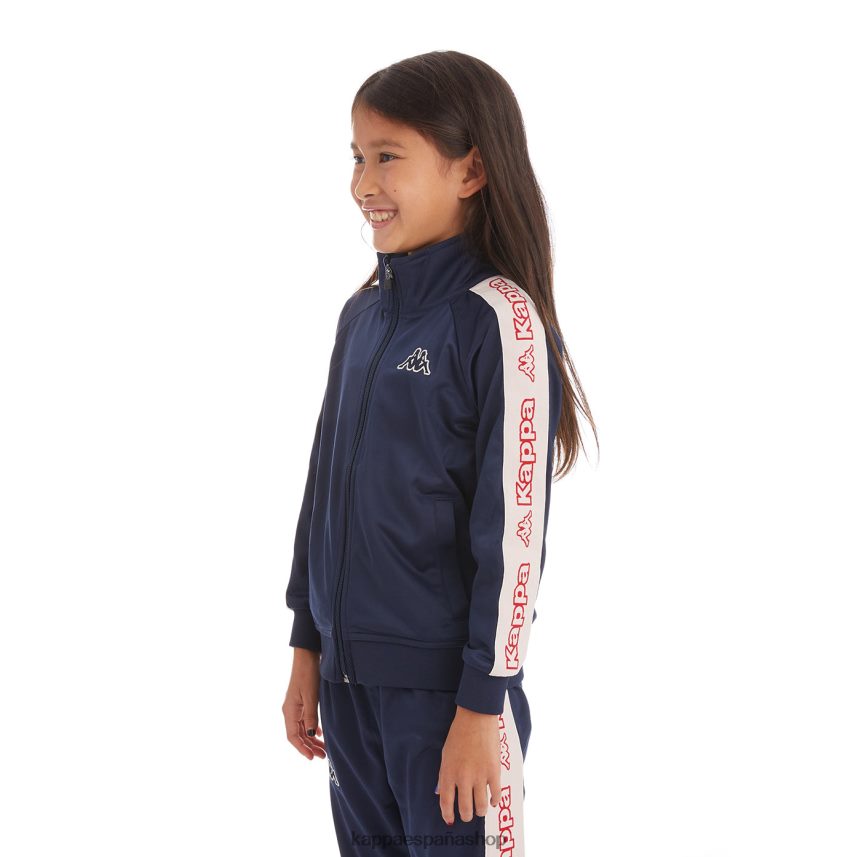 Kappa niños chaqueta deportiva artem 2 con cinta del logo para niños oscuro 4P8JZR434